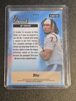 2024 Topps Chrome #CAE-CS CJ Stroud Chrome All-Etch Refractor - Thumbnail 2