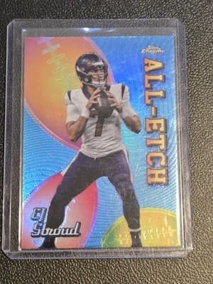 2024 Topps Chrome #CAE-CS CJ Stroud Chrome All-Etch Refractor - Image 1