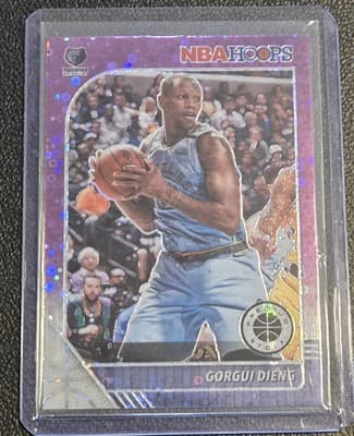 2019-20 Hoops Premium Stock #112 Gorgui Dieng Prizms Purple Disco - Image 1