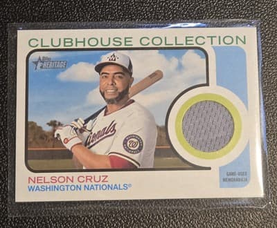 2022 Topps Heritage #CCR-NC Nelson Cruz Clubhouse Collection Relics High Number - Image 1