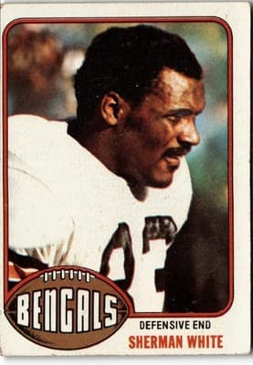 1976 Topps #168 Sherman White - Image 1