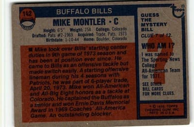 1976 Topps #142 Mike Montler - Thumbnail 2