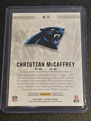 2020 Panini Illusions #55 Christian McCaffrey - Thumbnail 2