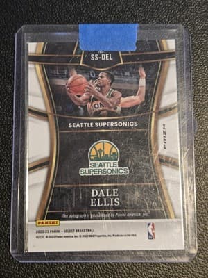 2022-23 Panini Select #SS-DEL Dale Ellis Signature Selections - Thumbnail 2