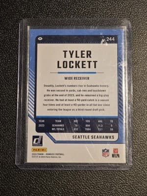 2024 Donruss #244 Tyler Lockett Press Proof Green - Thumbnail 2