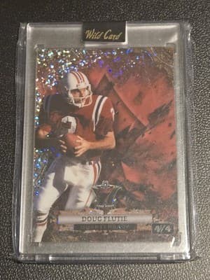 2024 Wild Card 7 Card Studs Promo DiamondCloudEx Rainbow Red Doug Flutie 4/4 - Image 1