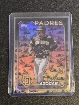 2024 Topps #423 José Azocar Holiday Beach Umbrellas - Image 1