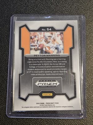 2024 Panini Prizm Draft Picks #54 Peyton Manning Silver - Thumbnail 2