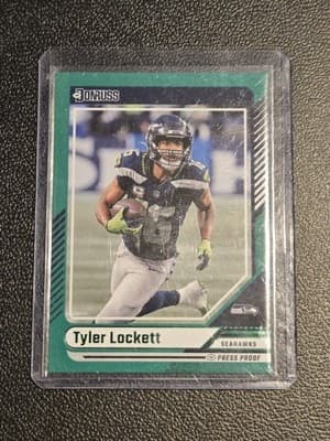 2024 Donruss #244 Tyler Lockett Press Proof Green - Image 1