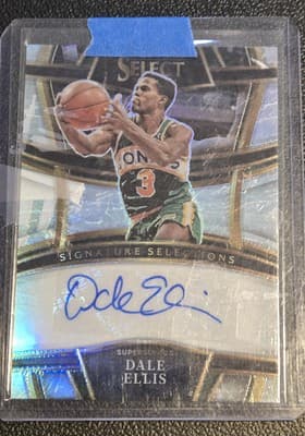 2022-23 Panini Select #SS-DEL Dale Ellis Signature Selections - Image 1