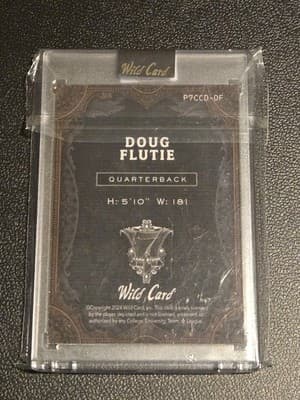 2024 Wild Card 7 Card Studs Promo DiamondCloudEx Rainbow Red Doug Flutie 4/4 - Thumbnail 2