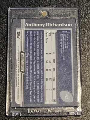 2023 Topps Composite #422 Anthony Richardson - Thumbnail 2
