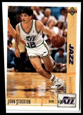1991-92 Upper Deck #136 John Stockton - Image 1
