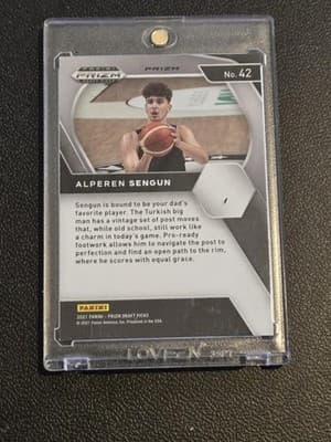 2021 Panini Prizm Draft Picks #42 Alperen Sengun Orange Ice - Thumbnail 2