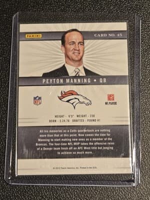 2012 Panini Elite #45 Peyton Manning - Thumbnail 2