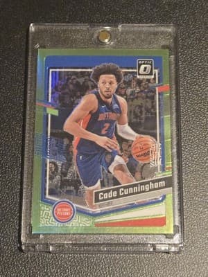 2023-24 Donruss Optic #90 Cade Cunningham Lime Green #/149 - Image 1