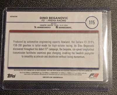 2024 Topps Chrome Formula 1 #115 Dino Beganovic - Thumbnail 2