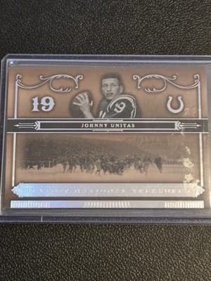 Johnny Unitas 100/125 2006 Donruss Playoff National Treasures Football Card - Image 1