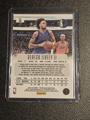 2023-24 Panini Prizm Deca #96 Dereck Lively II Prizms Silver - Thumbnail 2