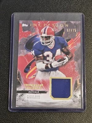 2024 Topps Inception #RC-TT Thurman Thomas Relics Red #/75 - Image 1