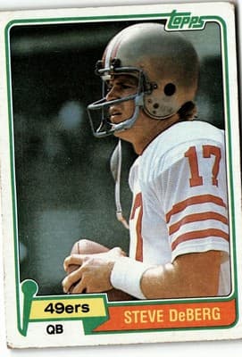 1981 Topps #364 Steve DeBerg - Image 1