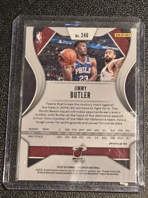 2019-20 Panini Prizm #246 Jimmy Butler Prizms Green - Thumbnail 2