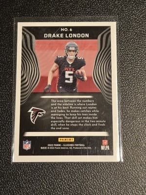 2022 Panini Illusions #6 Drake London - Thumbnail 2