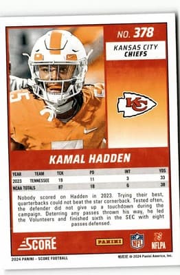 2024 Score #378 Kamal Hadden - Thumbnail 2