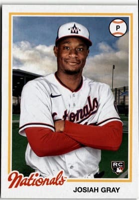 2022 Topps Archives #132 Josiah Gray - Image 1