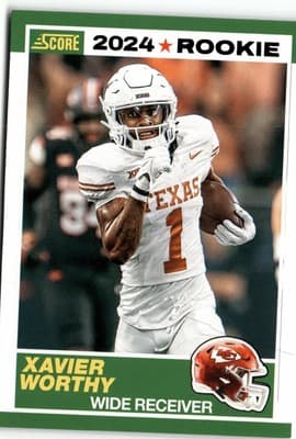 2024 Score #1 Xavier Worthy 35th Anniversary Rookies - Image 1