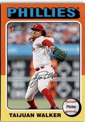 2024 Topps Heritage #384 Taijuan Walker - Image 1