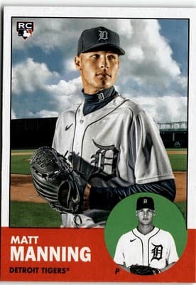2022 Topps Archives #47 Matt Manning - Image 1