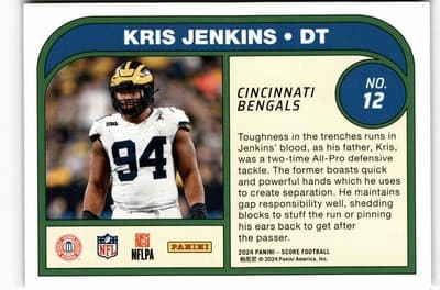 2024 Score #12 Kris Jenkins Protential - Thumbnail 2