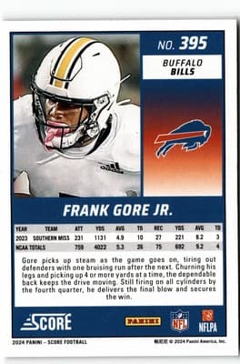 2024 Score #395 Frank Gore Jr. - Thumbnail 2