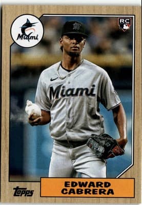 2022 Topps Archives #228 Edward Cabrera - Image 1