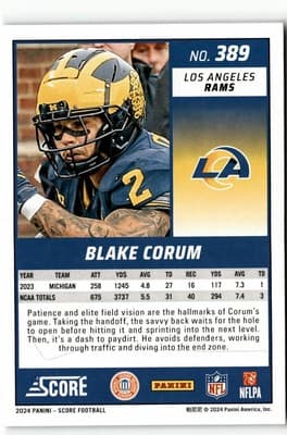 2024 Score #389 Blake Corum - Thumbnail 2