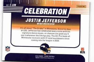 2024 Score #C-JJN Justin Jefferson Celebration - Thumbnail 2