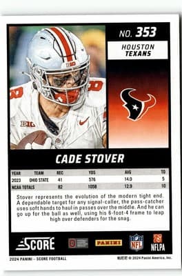 2024 Score #353 Cade Stover - Thumbnail 2