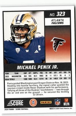 2024 Score #323 Michael Penix Jr. - Thumbnail 2