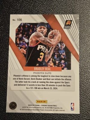 2023-24 Panini Phoenix #106 Bradley Beal Phoenix Blue Ice - Thumbnail 2