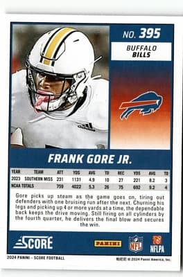 2024 Score #395 Frank Gore Jr. - Thumbnail 2
