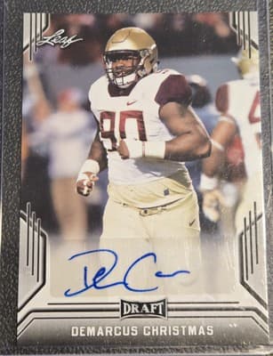2019 Leaf Draft #BA-DC1 Demarcus Christmas Autographs