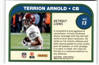 2024 Score #13 Terrion Arnold Protential - Thumbnail 2