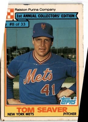 1984 Topps Ralston Purina #8 Tom Seaver