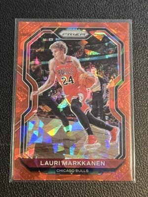 2020-21 Panini Prizm #116 Lauri Markkanen Red Ice Prizms