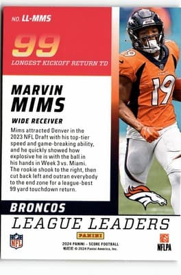 2024 Score #LL-MMS Marvin Mims League Leaders - Thumbnail 2