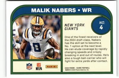 2024 Score #4 Malik Nabers Protential - Thumbnail 2