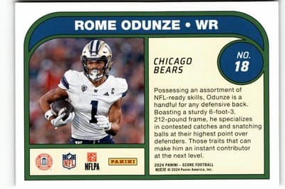 2024 Score #18 Rome Odunze Protential - Thumbnail 2