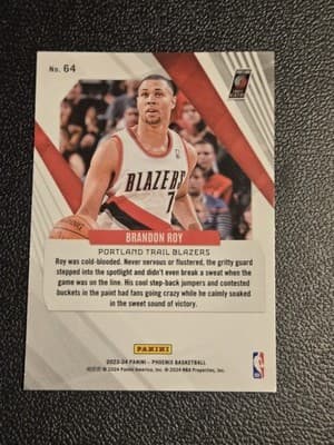 2023-24 Panini Phoenix #64 Brandon Roy Phoenix Blue Ice - Thumbnail 2