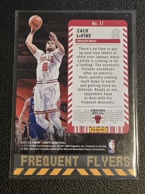 2021-22 Hoops #11 Zach LaVine Frequent Flyers - Thumbnail 2